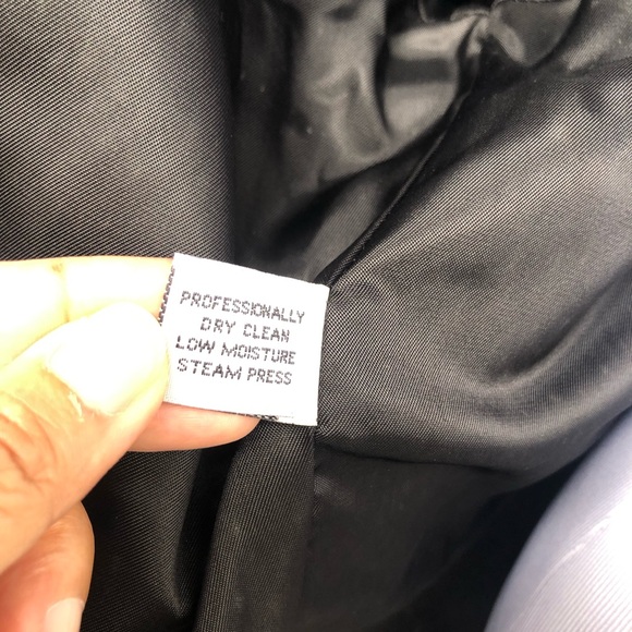 Vintage Jones New York 100% Pure Wool Black Double-Breasted Trench Coat size XL - Picture 11 of 14